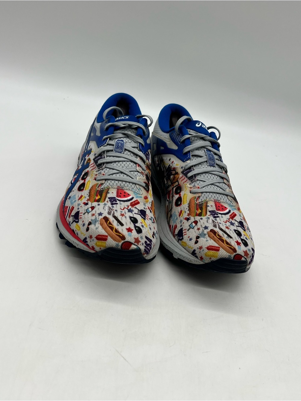 Asics GT-1000 10 Men Sz 10 Piedmont Grey/Asics Blue Mesh Sneakers Shoes 1011B275
